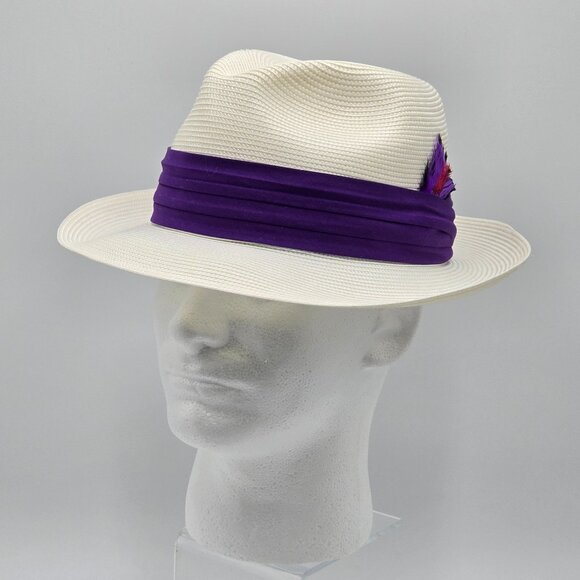 Dobbs Florentine Milan Straw Fedora - Picture 3 of 16